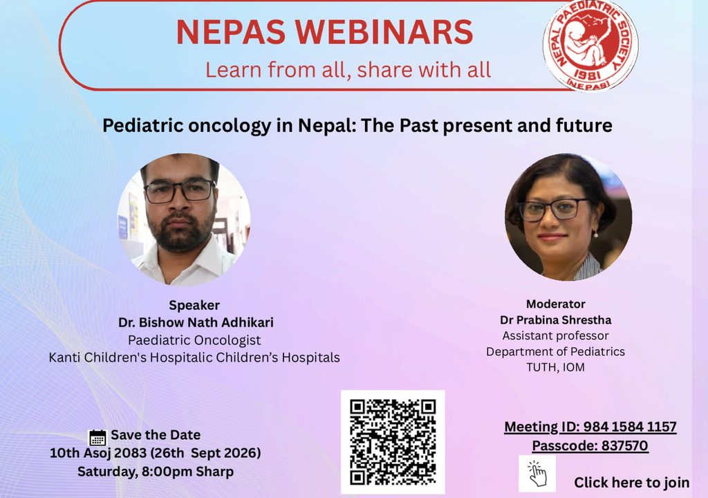 Paediatric Oncology in Nepal: The past, Present and Future. 